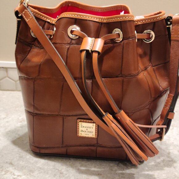 Dooney & Bourke Denision Croco Serena Crossbody - Picture 2 of 8